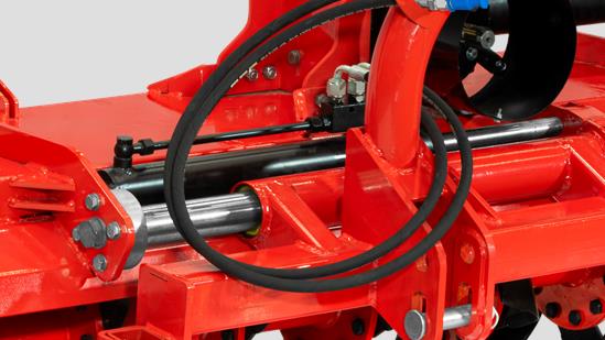 ROTARY TILLER WITH LATERAL ADJUSTMENT